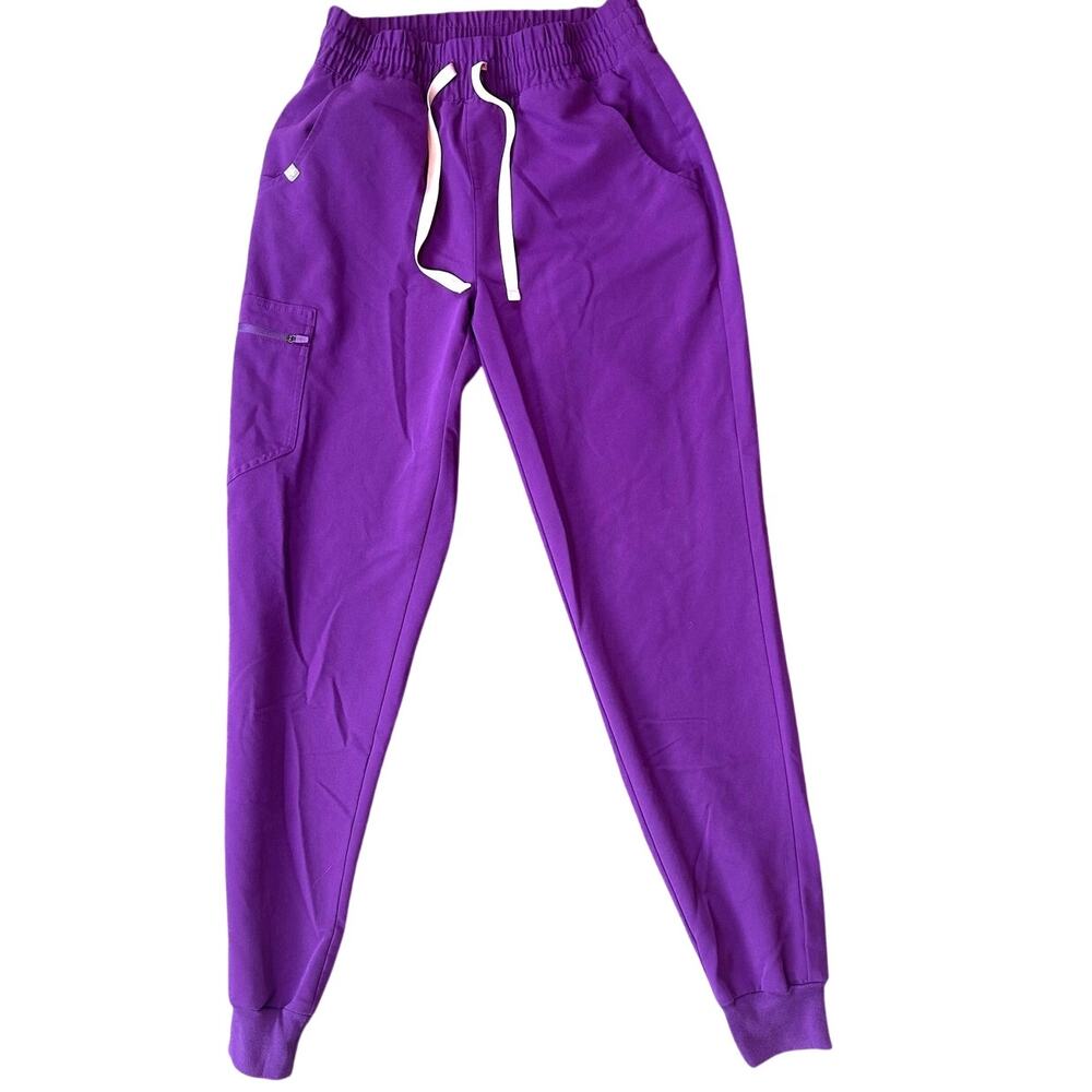 NWOT Figs Zamora High Waist Scrub Pants Magic Purple PO #1857 Women’s S / T